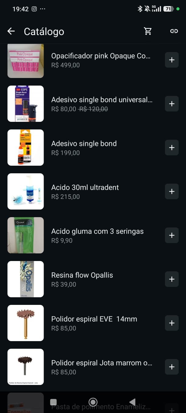 Catálogo de adesivos e resinas flow