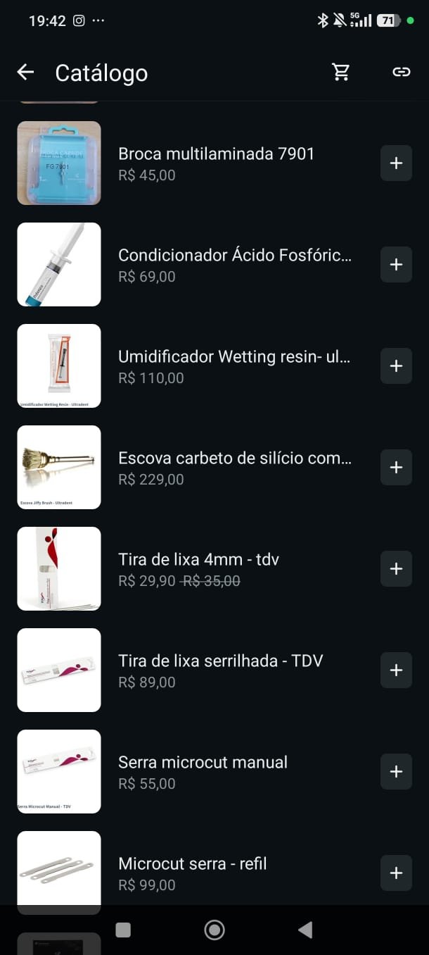 Catálogo de brocas, tiras e serras